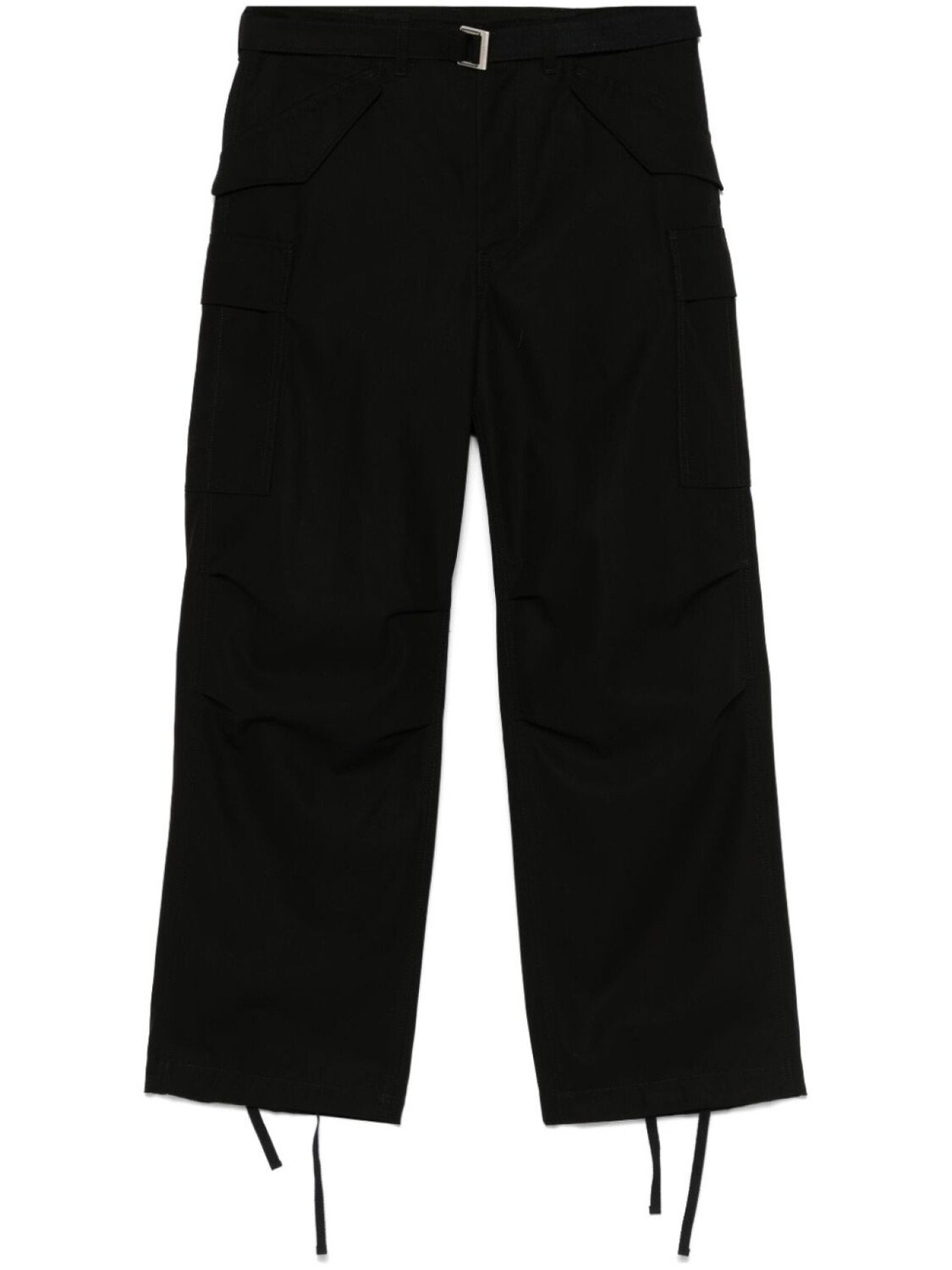 

Sacai брюки карго с поясом, черный