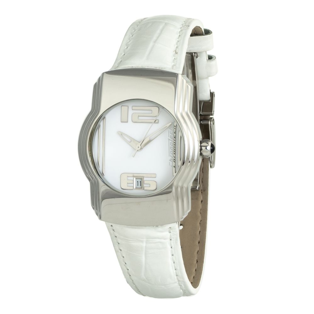 

Белые кожаные часы Chronotech, белый