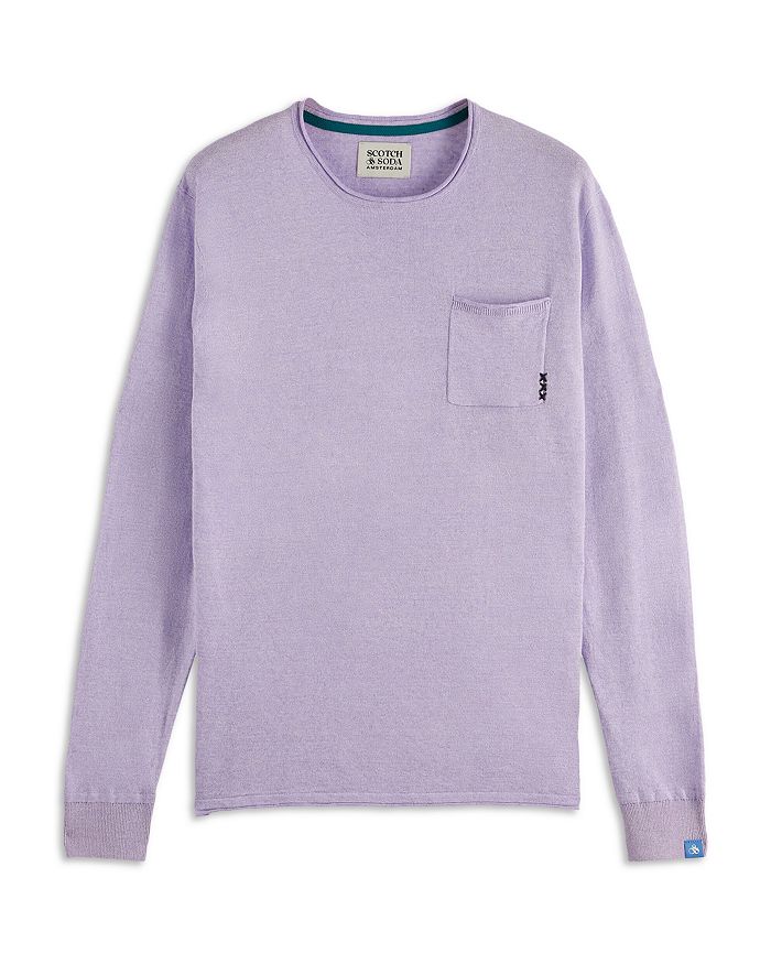 

Свитер из льняной смеси Scotch & Soda, фиолетовый