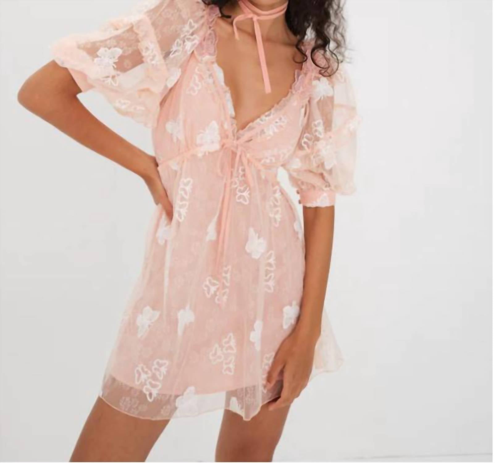 

Мини-платье Shari в цвете Blush for Love & Lemons, красный