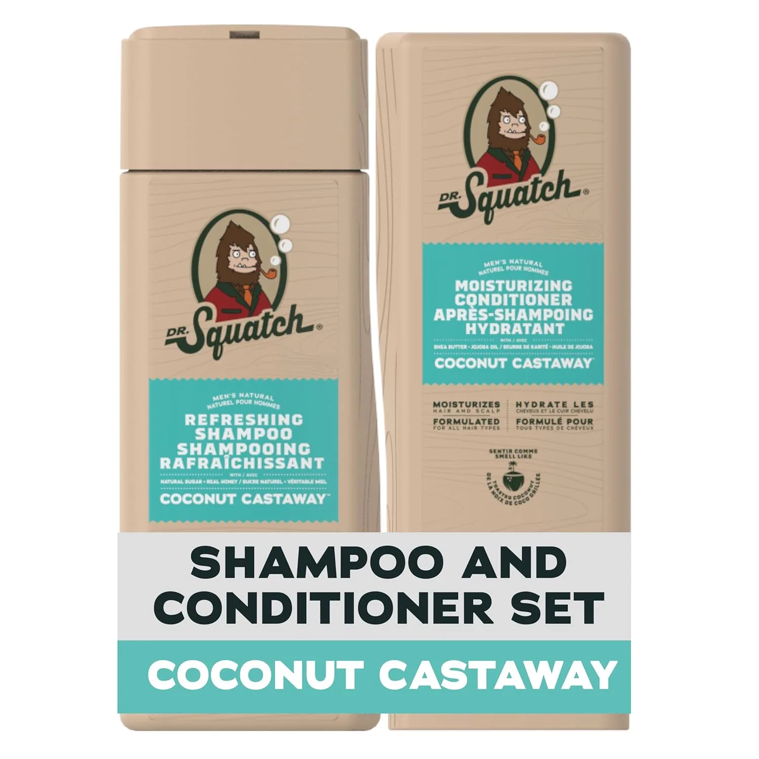 Набор натурального шампуня и кондиционера Dr. Squatch Coconut Castaway для мужчин Dr. Squatch