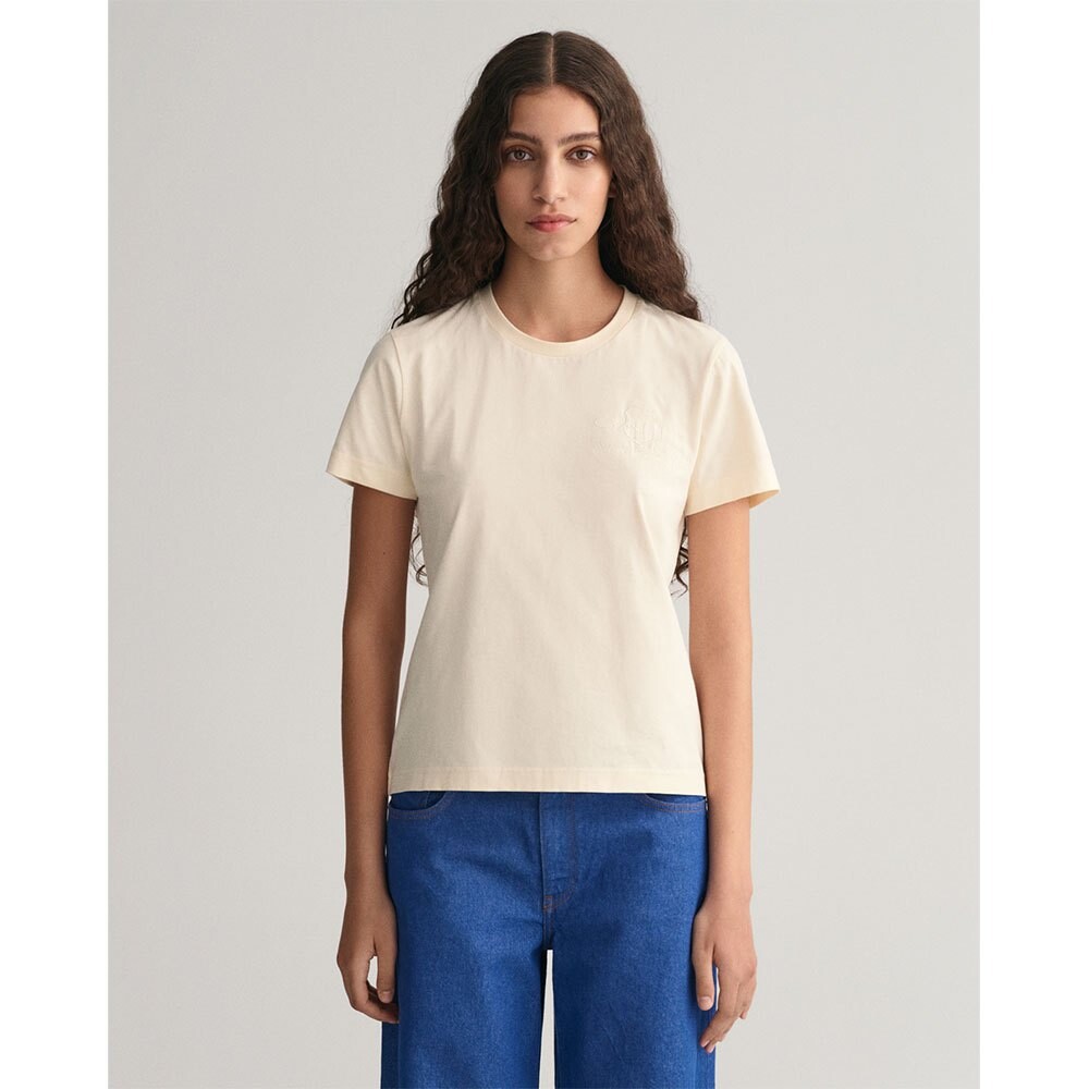 

Футболка Gant Reg Tonal Shield, бежевый
