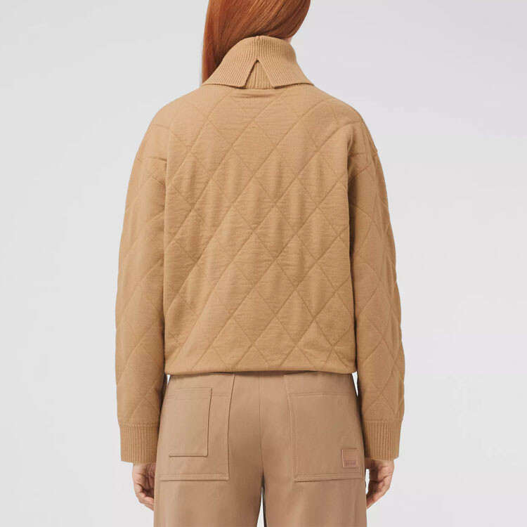 Свитер Burberry Женский, 100% шерсть, цвет верблюжий — фото 3
