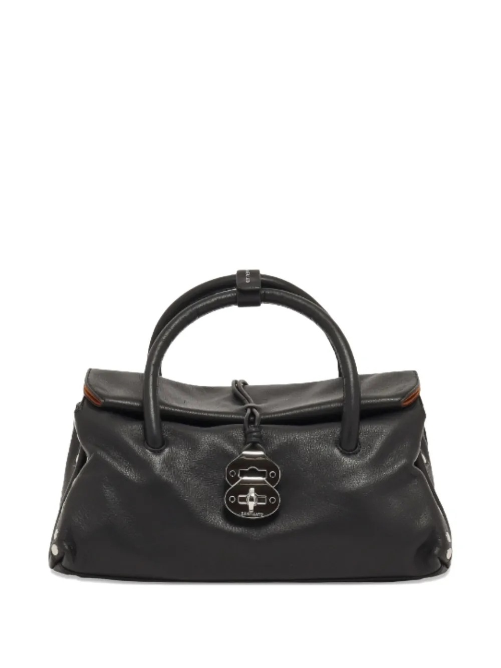 

Сумка через плечо с верхней ручкой и заклепками Zanellato, черный