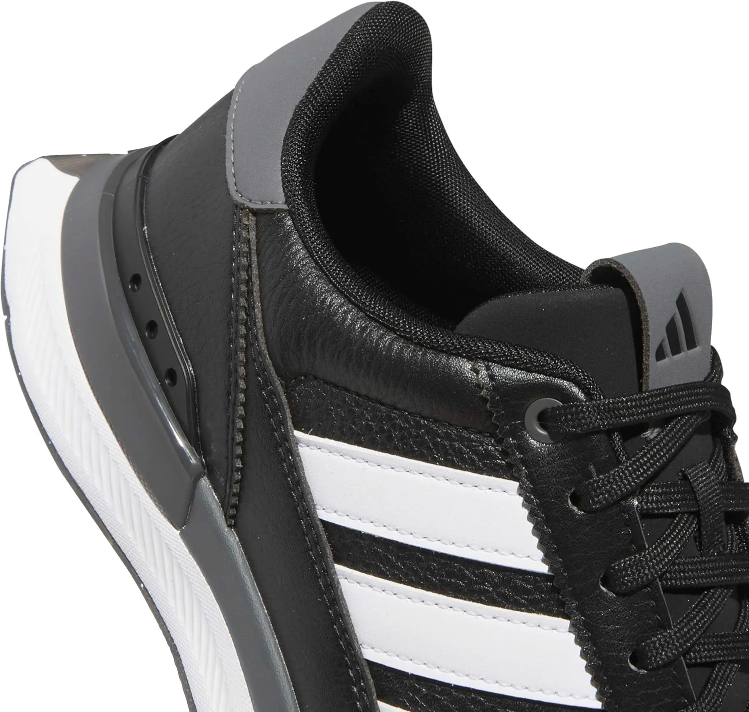 Мужские кожаные кроссовки Adidas S2g 26, черный/белый/серый — фото 4