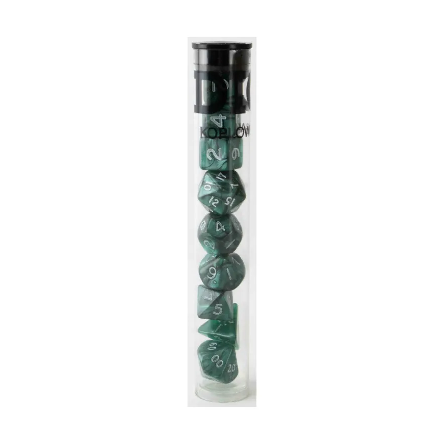 

Мини-поликомплект Зеленый с белым (9), Dice - Mini Pearlized Poly Sets (12mm)
