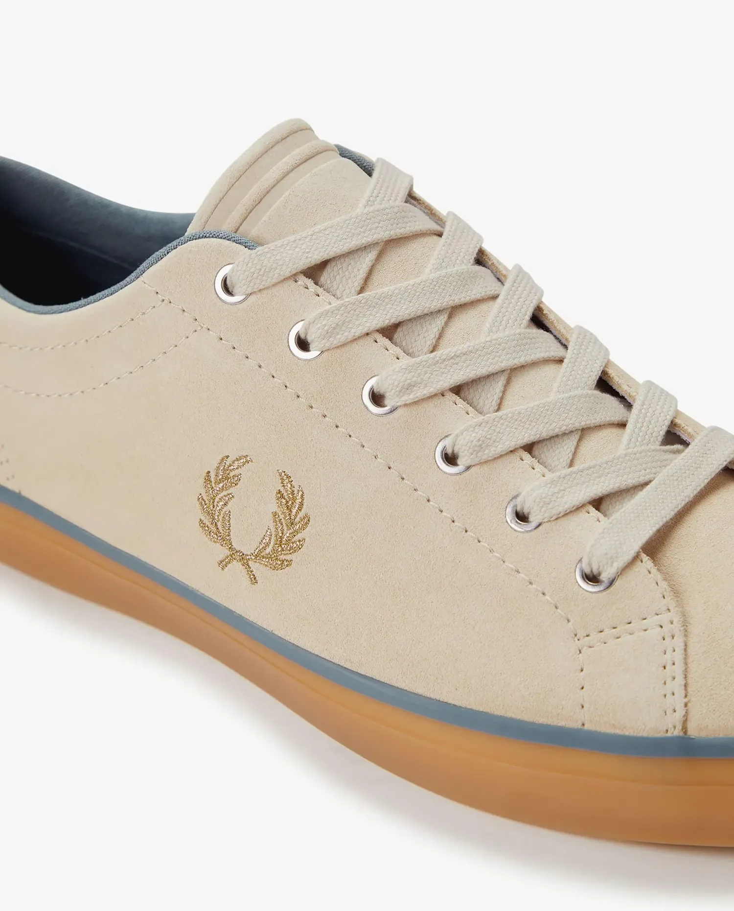 Мужские спортивные кроссовки Baseline с логотипом и шнурками Fred Perry, бежевый — фото 3