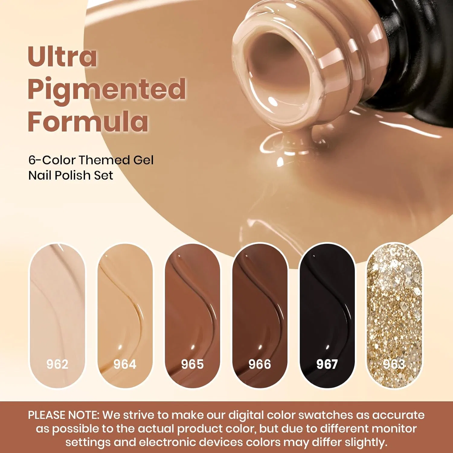 Набор гель-лаков для ногтей Beetles, 6 цветов Beetles Gel Polish — фото 3