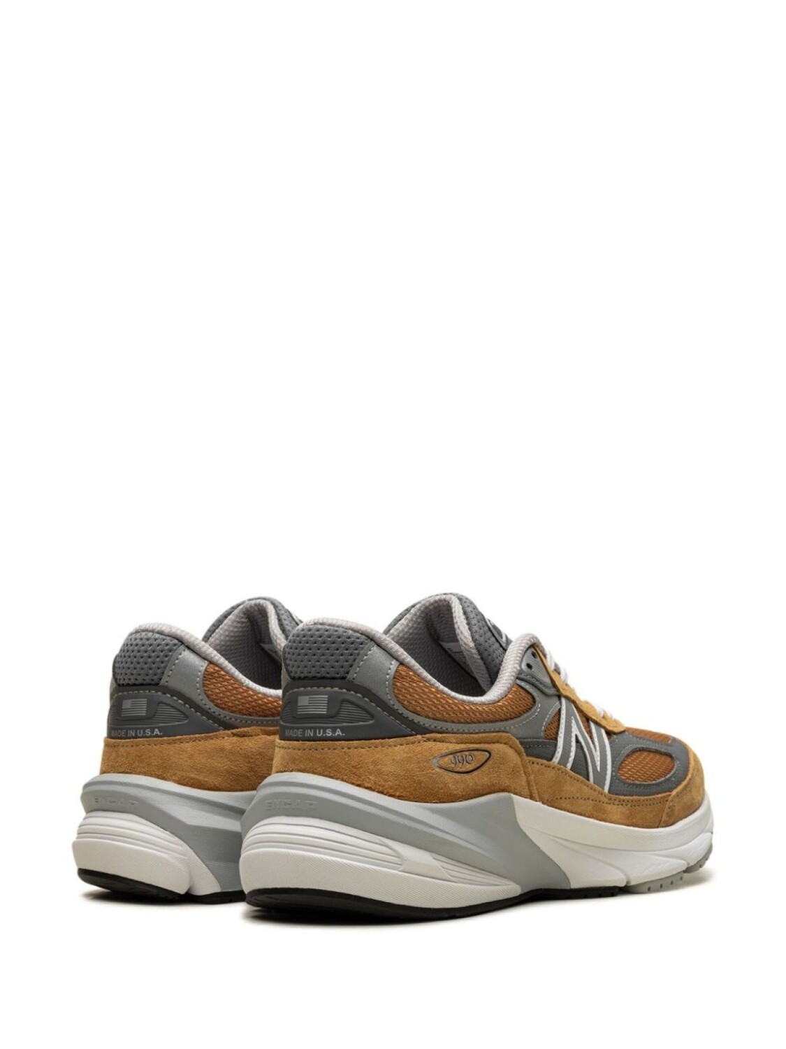 New Balance кроссовки 990 на шнуровке, коричневый — фото 3