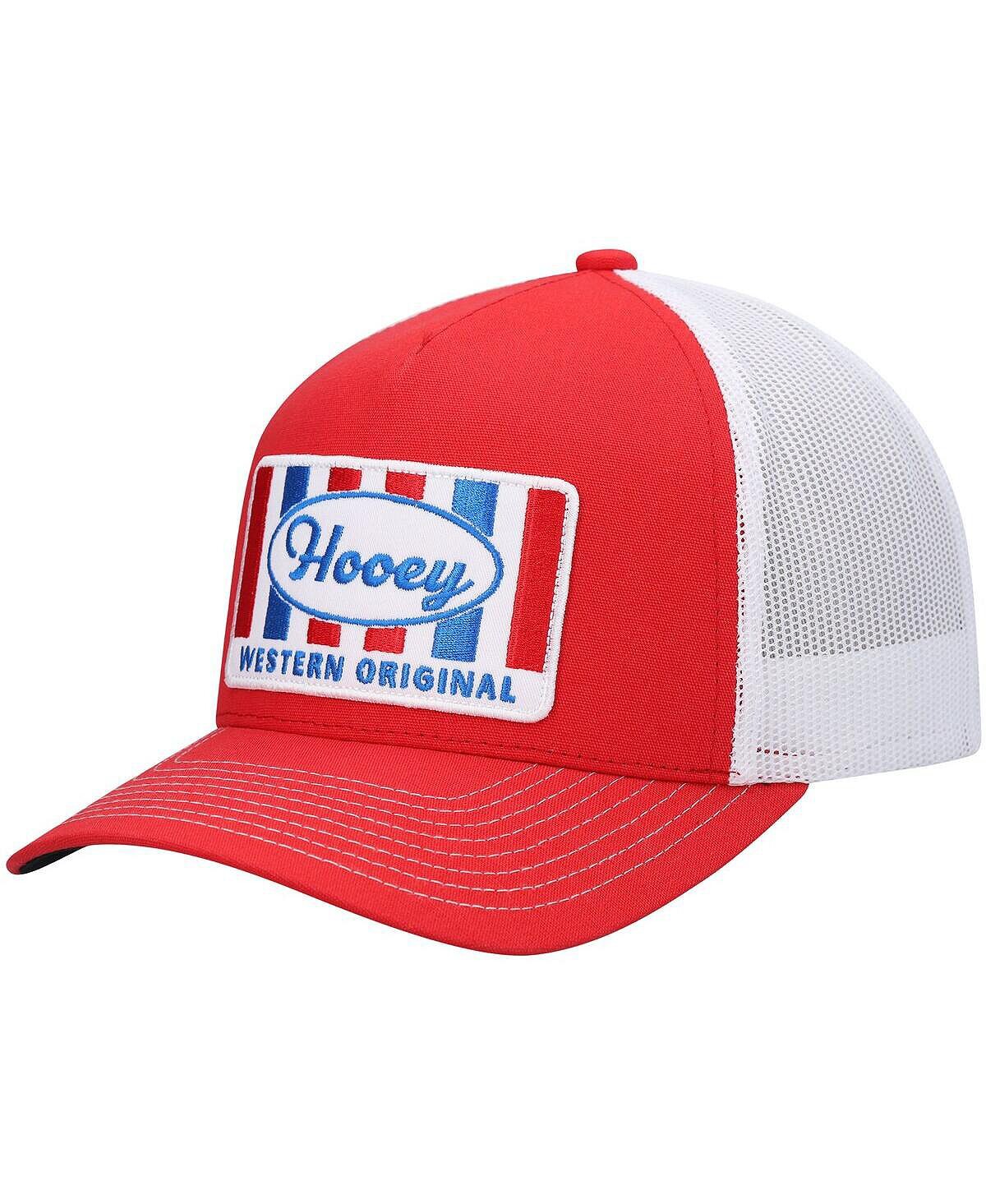 

Мужская красно-белая кепка Sudan Trucker Snapback Hooey