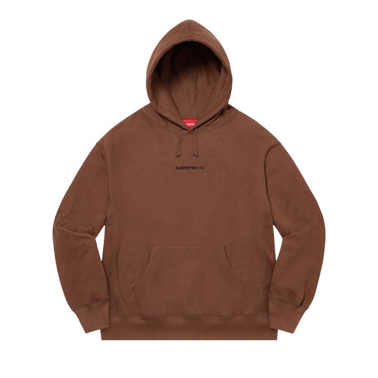 

Толстовка Supreme Number One Hooded Sweatshirt Dark Brown, коричневый