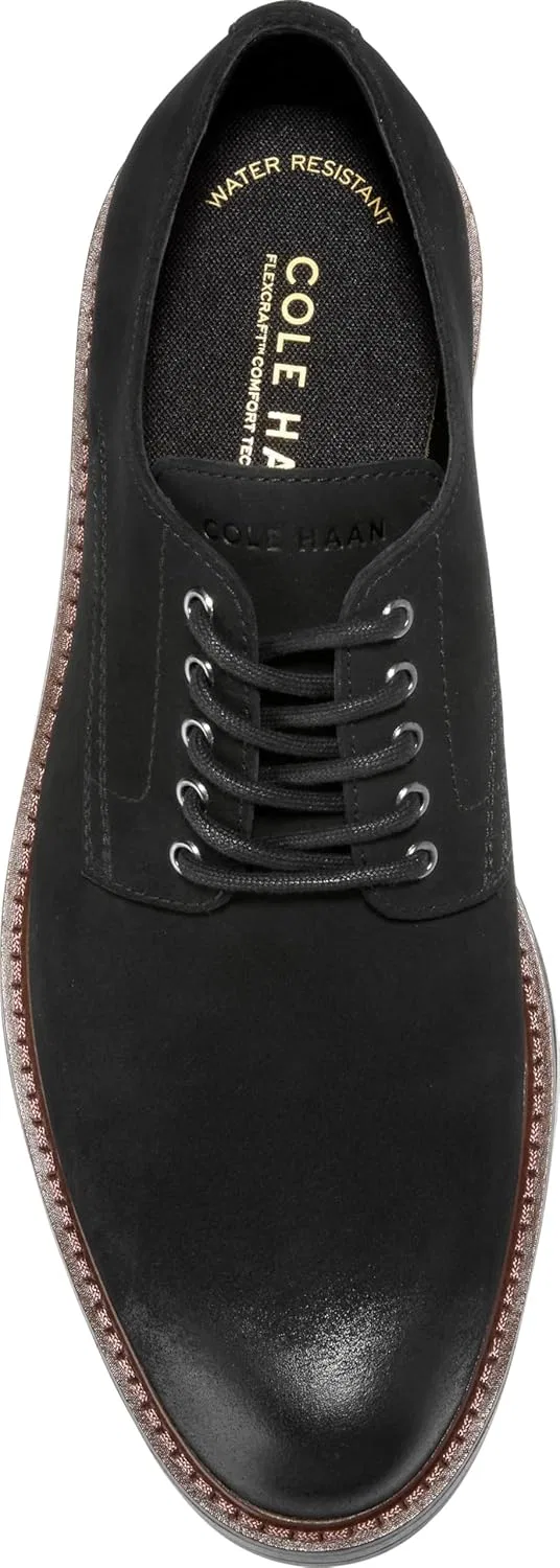 Мужские туфли Cole Haan - Chamberlin Grand Plain Toe Oxford, 2-Black Nbk Black Wr — фото 3