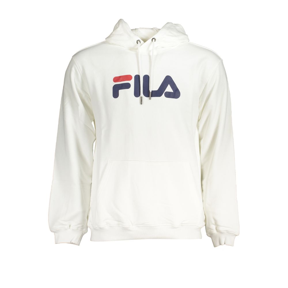 

Белый хлопковый свитер Fila