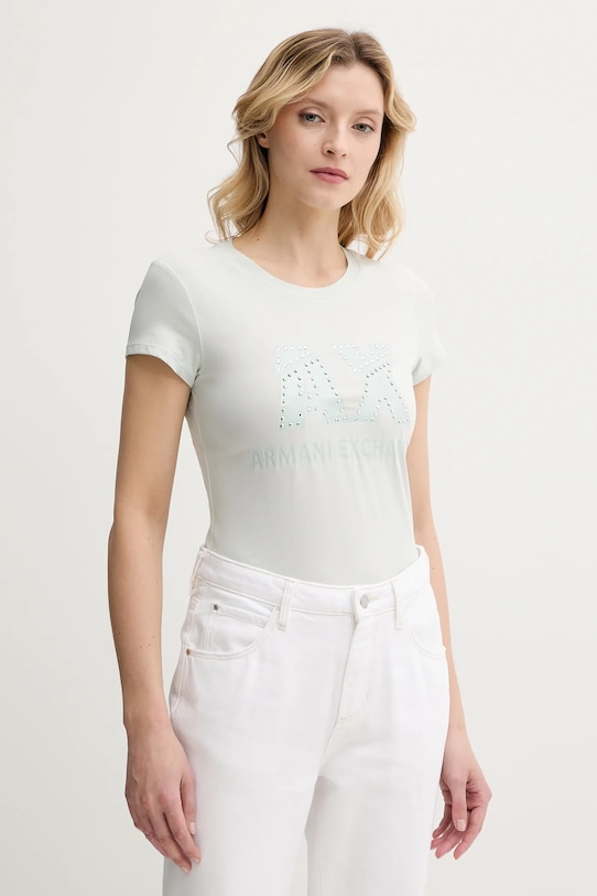 

Футболка Armani Exchange, бирюзовый