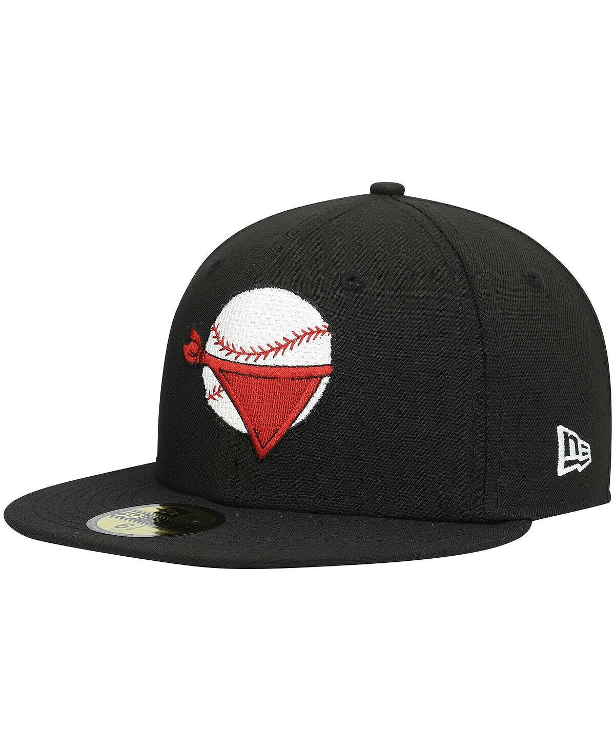 

Мужская черная приталенная шляпа Quad Cities River Bandits Authentic Collection Road 59FIFTY New Era