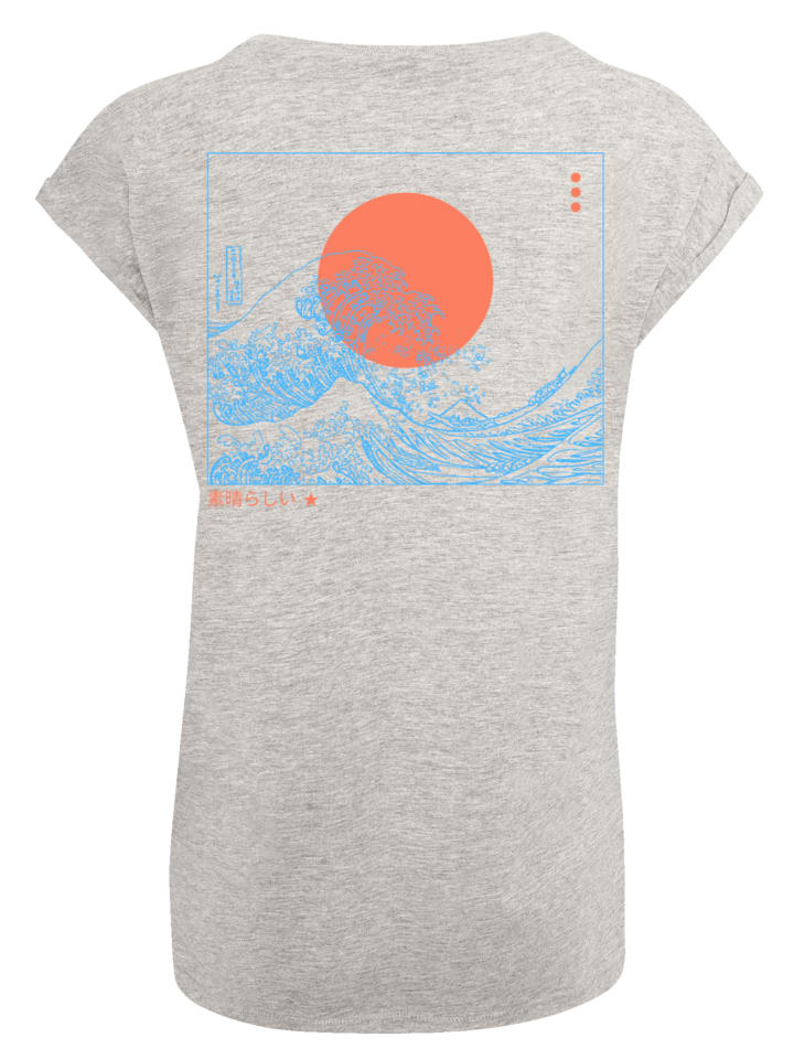 

Женская футболка PLUS SIZE Kanagawa Wave серого цвета в крапинку F4NT4STIC, Серый, Женская футболка PLUS SIZE Kanagawa Wave серого цвета в крапинку F4NT4STIC