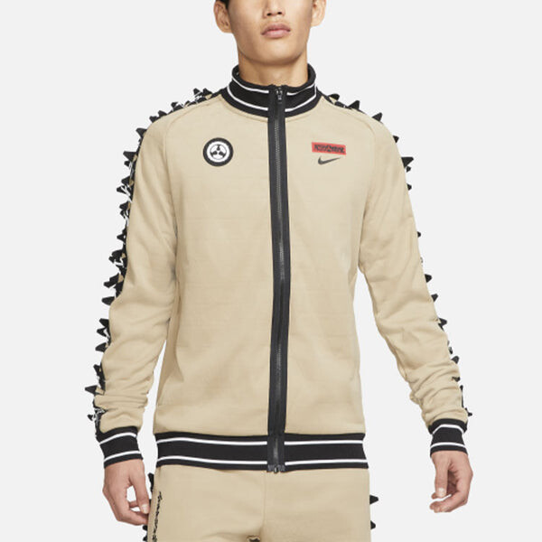 Куртка Men's Nike x ACRONYM Crossover Contrasting Colors Sleeve Stand Collar Woven Sports Jacket Asia Edition Khaki, хаки — фото 3