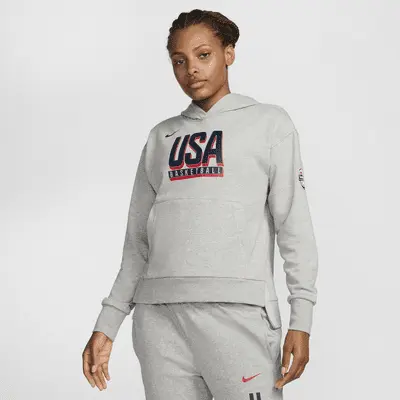 

Худи Nike USA Practice, цвет Dark Grey Heather/Obsidian