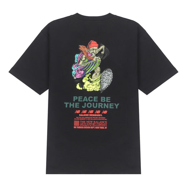 

Футболка x salehe bembury графическая футболка с карманом New Balance, черный