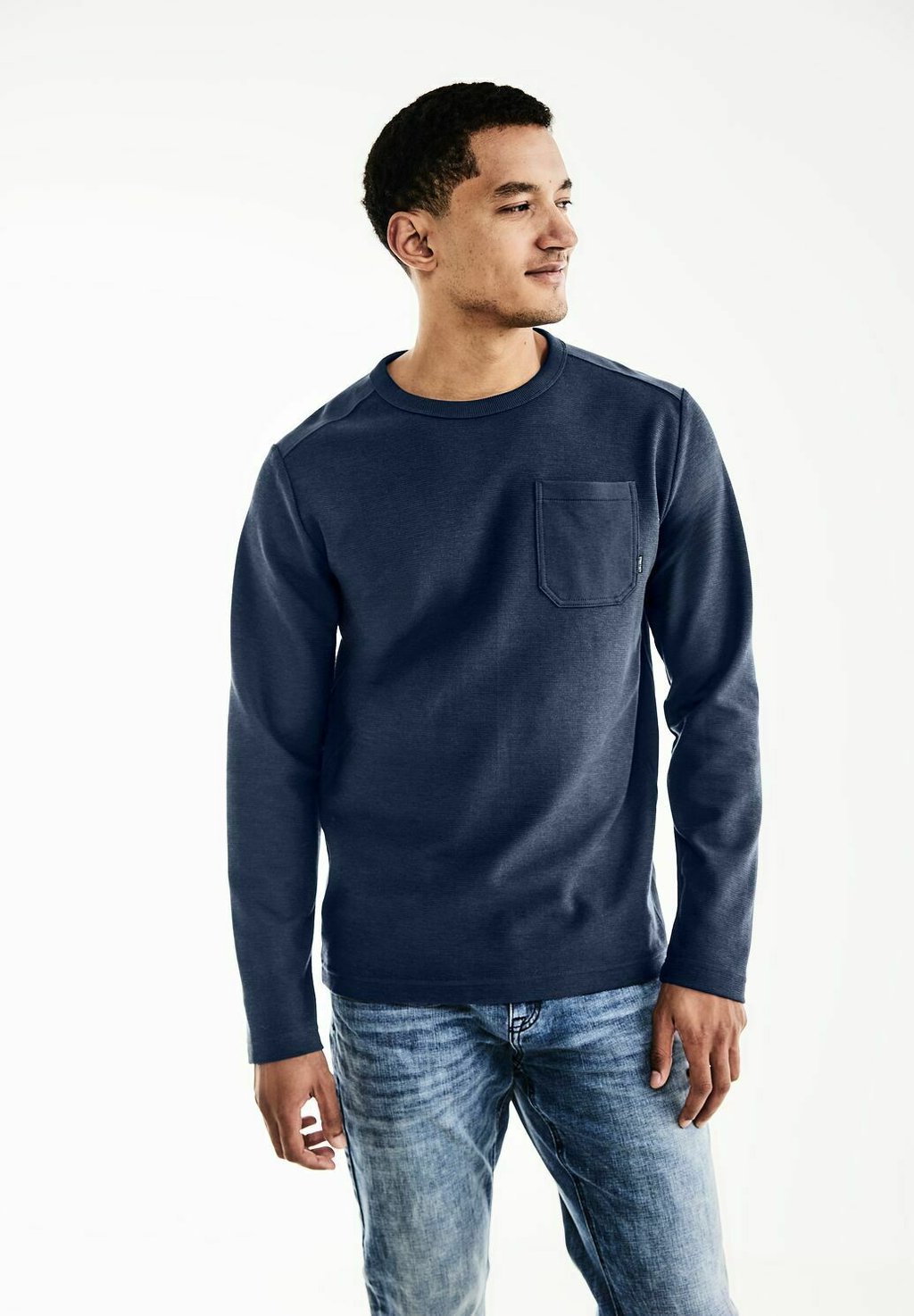 

Рубашка с длинным рукавом DETAILS Street One MEN, цвет blau