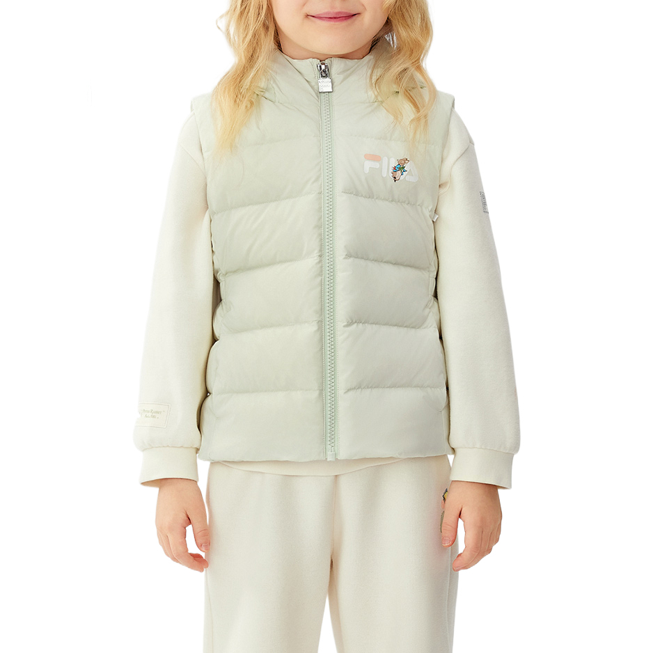 Пуховик Peter Rabbit для детей от 3 до 7 лет FILA KIDS, зеленый — фото 3