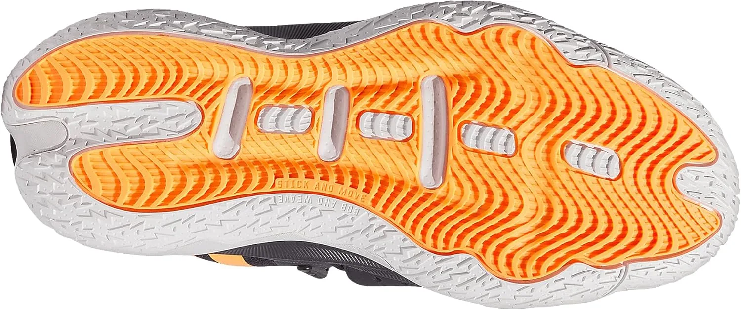 Баскетбольные кроссовки Adidas Dame 8, черный/оранжевый — фото 3