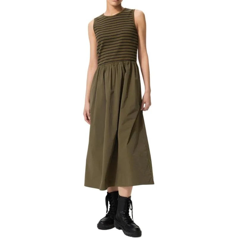 SS26 Платье без рукавов женское UNIQLO, Umber