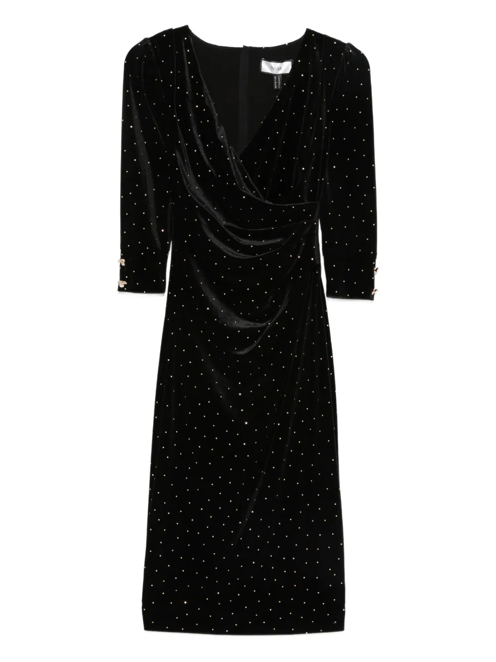 

Декорированное платье с драпировкой NISSA, черный