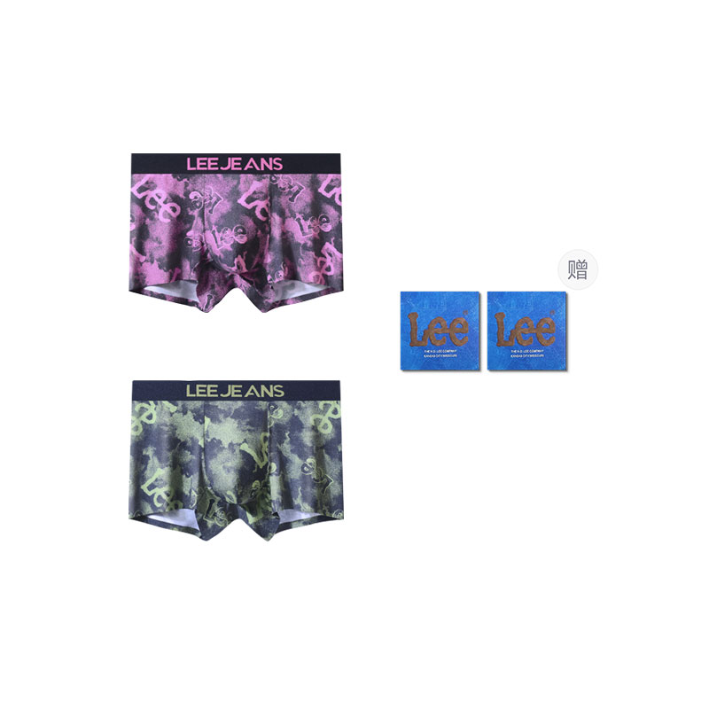 

Мужские трусы 2 штуки в подарочной упаковке Lee, красный