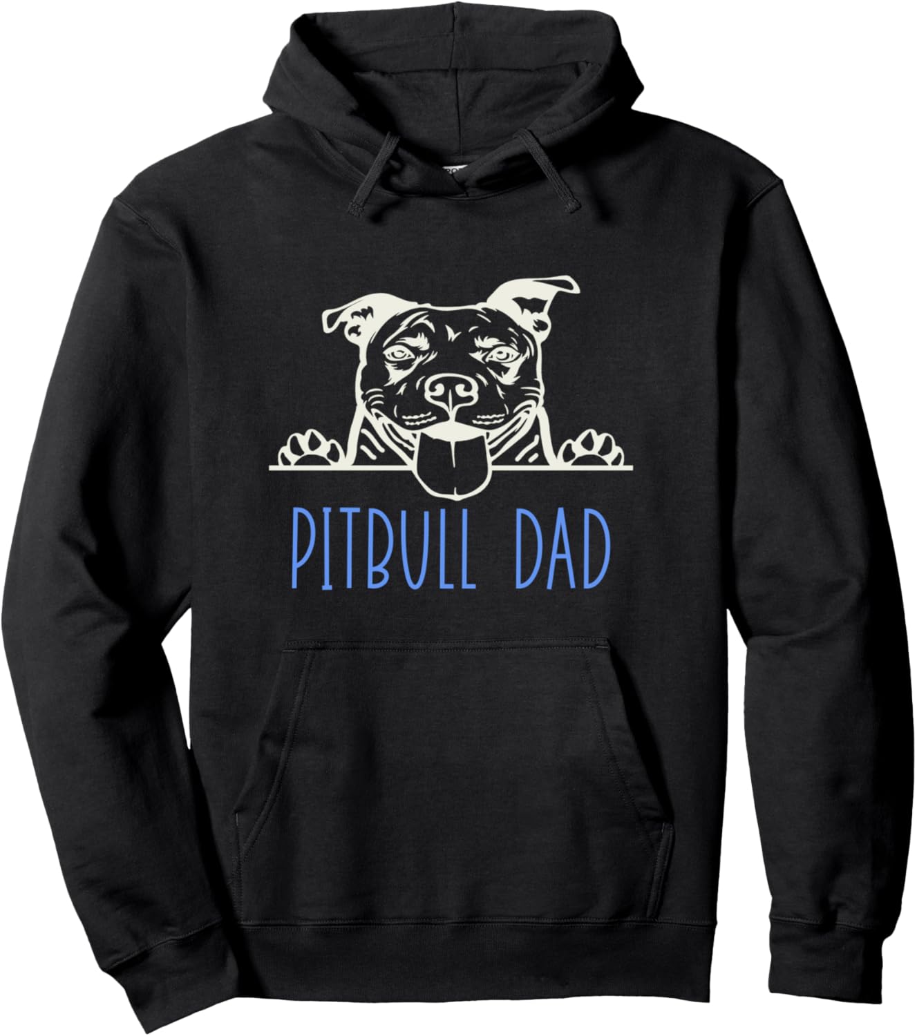 

Толстовка с изображением папы-питбуля и собаки породы питбуль Pitbull Dad Merch, черный
