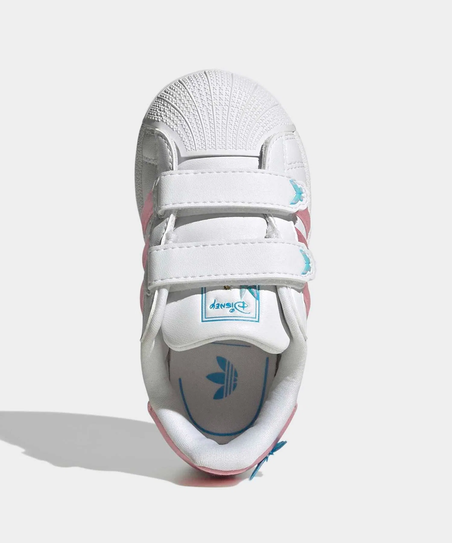 Детские кроссовки Adidas Superstar II Comfort Closure Disney Cars белые с розовым — фото 2