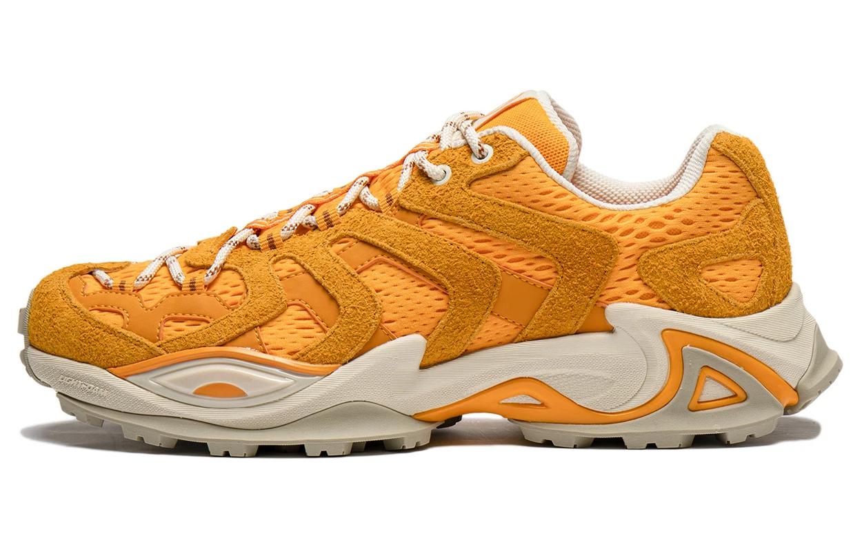 

Cat Paw CRC амортизирующие износостойкие нескользящие повседневные туфли Low-Top Unisex желтый рис LiNing, Mariзолотой оранжевый/Soft априкот желтый