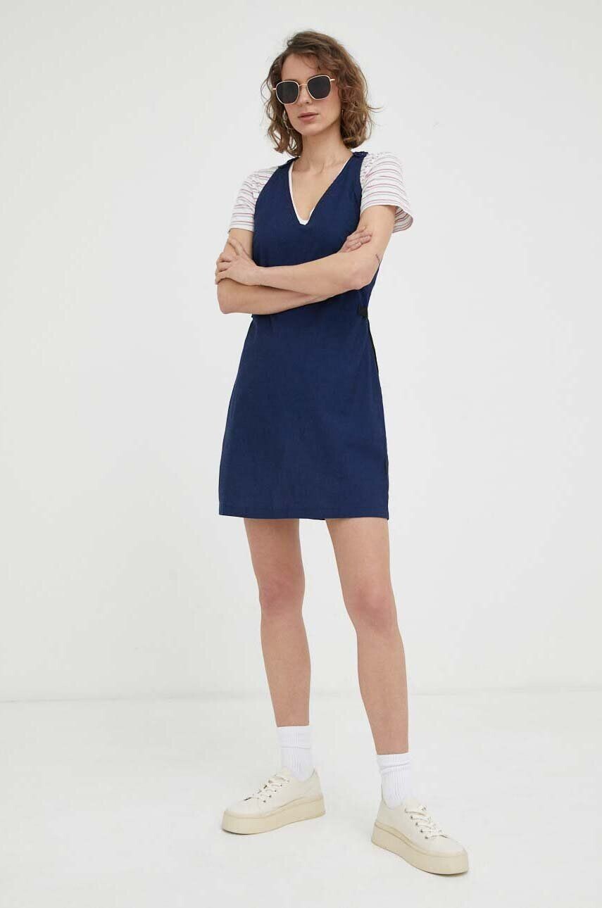 

Хлопковое платье G-Star Raw, темно-синий