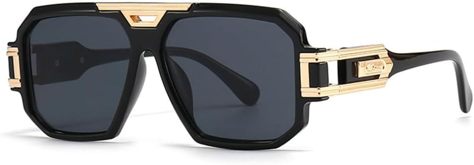 

Мужские солнцезащитные очки класса люкс в винтажном стиле, увеличенного размера, солнцезащитные очки для вождения с защитой от УФ-излучения UV400 TYUVIVO, C2 Blackblue