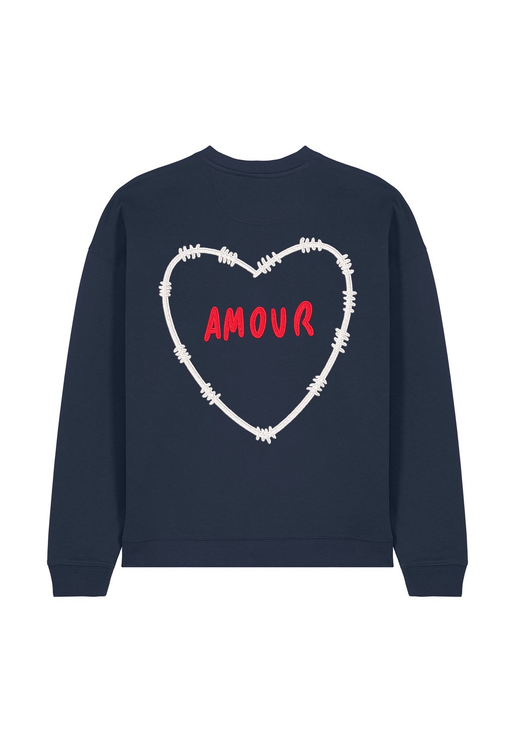 

Толстовка AMOUR BACK EMBROIDERY UNISEX OVERSIZE Mira Paris, темно-синий