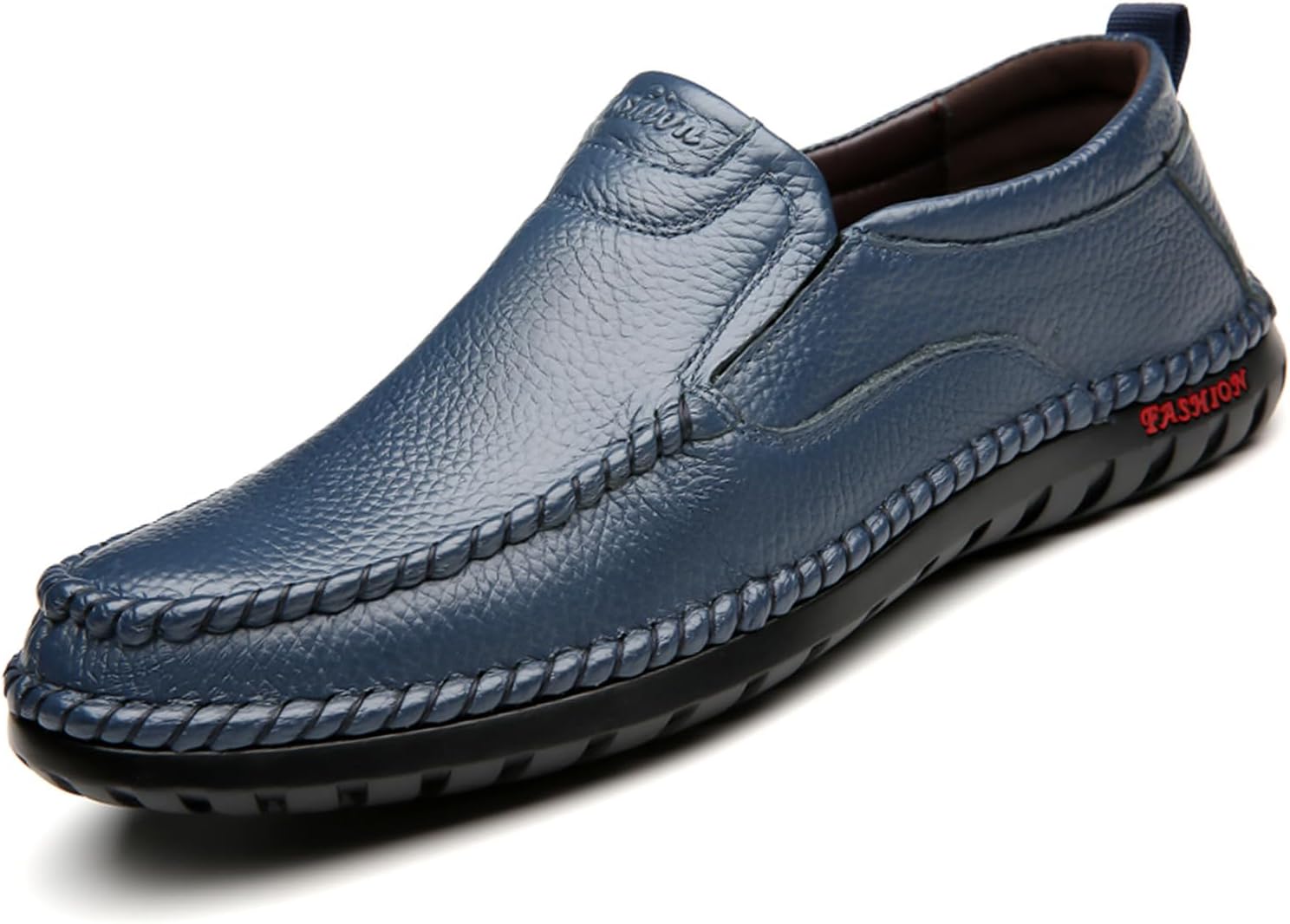 

Мужские лоферы Optigard на каждый день с вырезом, дышащие, мягкая кожаная обувь, повседневные легкие прогулочные ботинки, удобные плоские туфли, мокасины, сандалии, синий