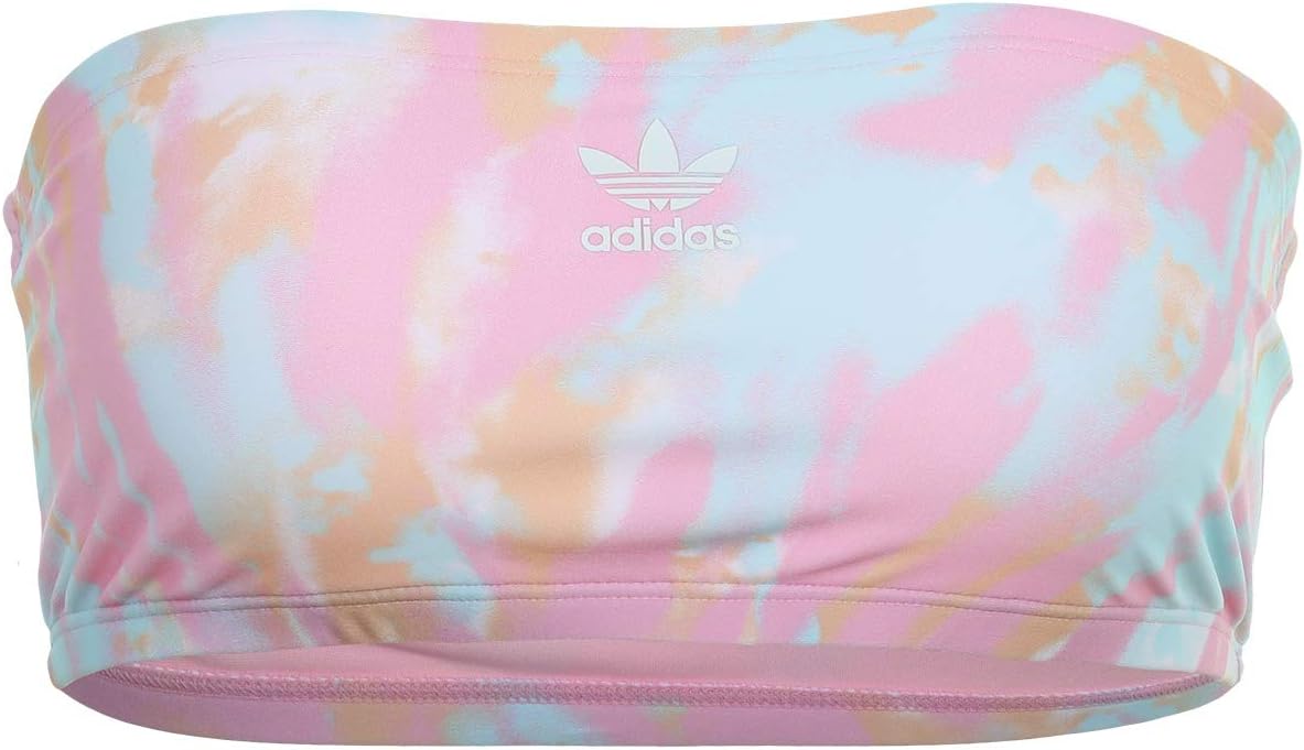 

Купальный топ Adidas Psychedelic Summer Tube Top, цвет True Pink/Vapor Blue/Glow Orange