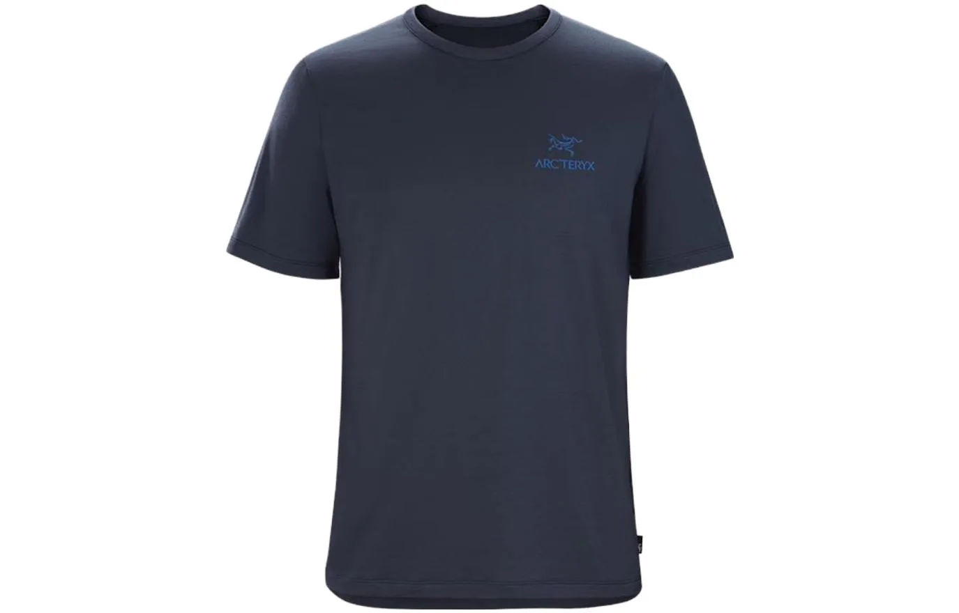 Футболка Emblem с круглым вырезом, прямая посадка Arcteryx, Black Sapphire/Black Sapphire