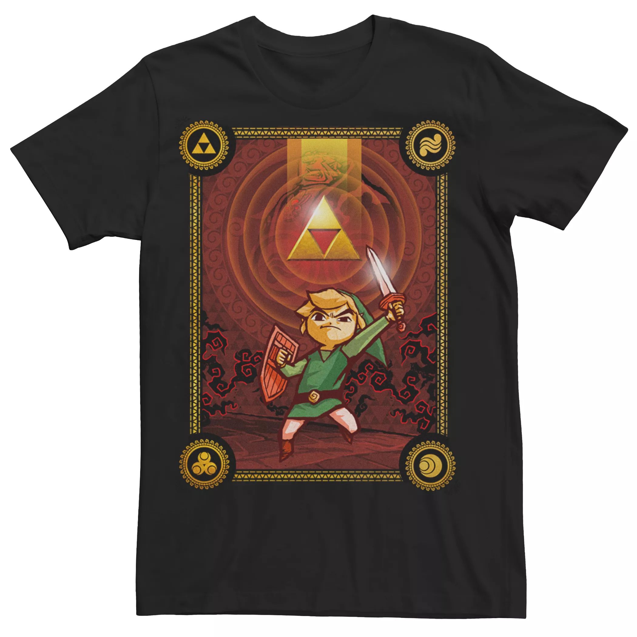 

Мужская футболка Zelda Wind Waker Triforce Dawn Licensed Character