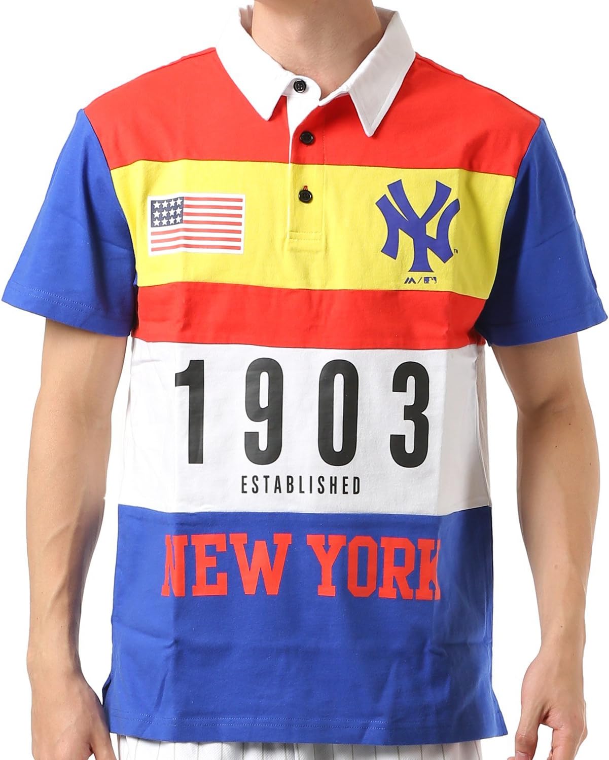 

Мужская рубашка-поло Majestic NY 1903, MM04NYK8S05, синий