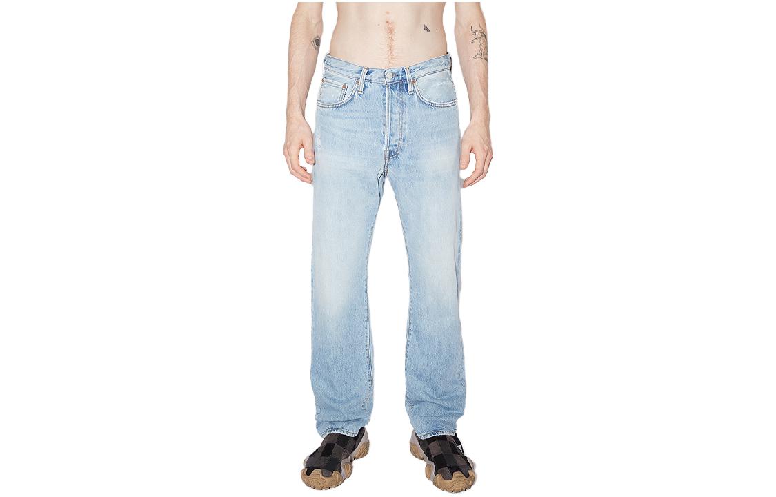 2003 Прямые джинсы Acne Studios, Светло-голубые — фото 2