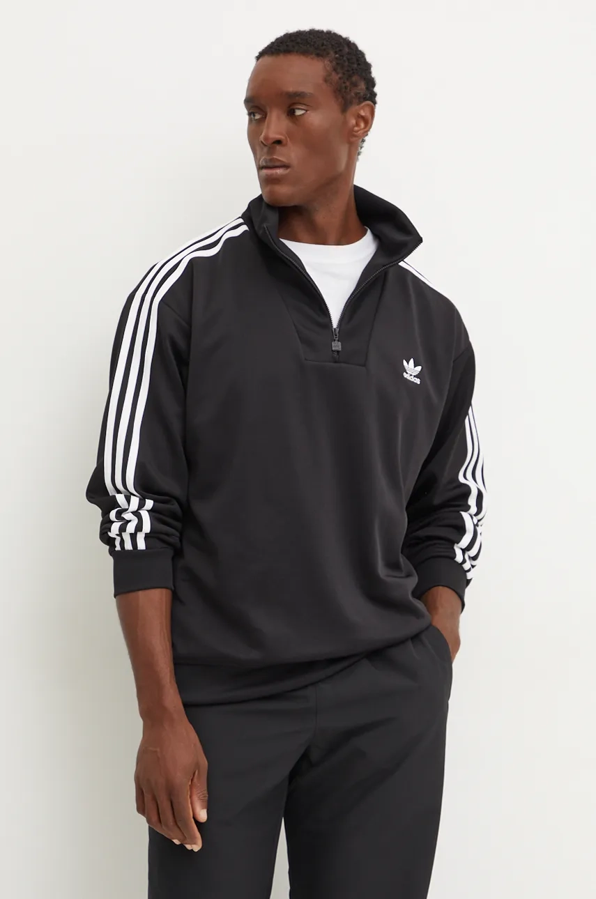 

Толстовка Tracktop с воротником-воронкой adidas Originals, черный