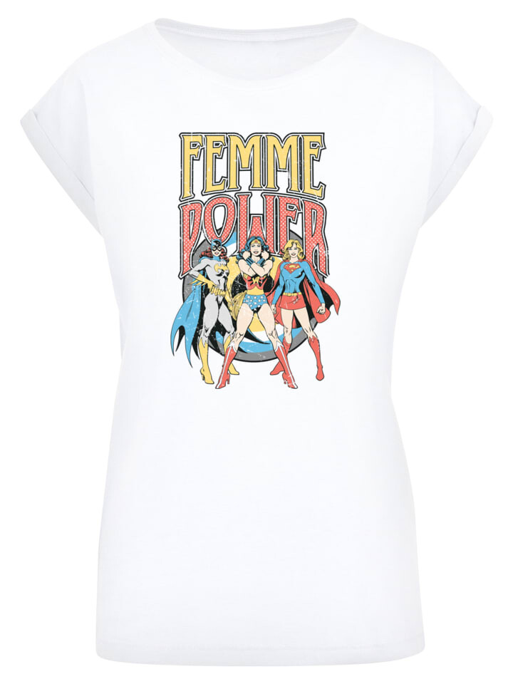 

Футболка F4NT4STIC DC Comics Superhelden Wonder Woman Femme Power, белый