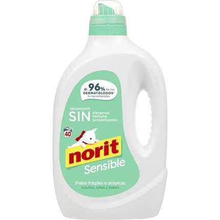 

Специальное жидкое моющее средство Norit Sensitive для чувствительной или атомарной кожи, 40 стирок, 2150 мл