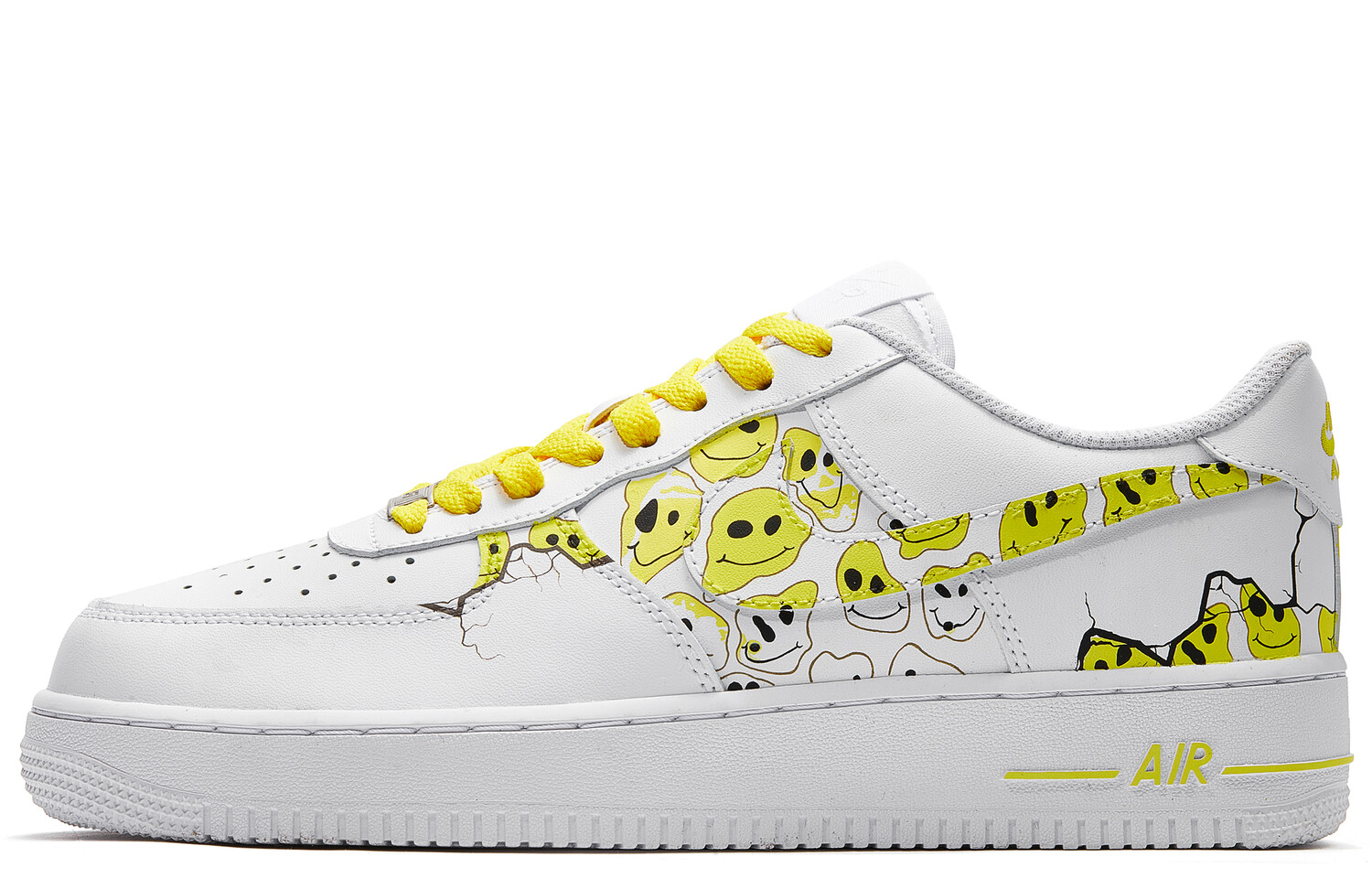 

Кроссовки Nike Air Force 1 Skateboarding Shoes Men Low-top White/yellow, белый