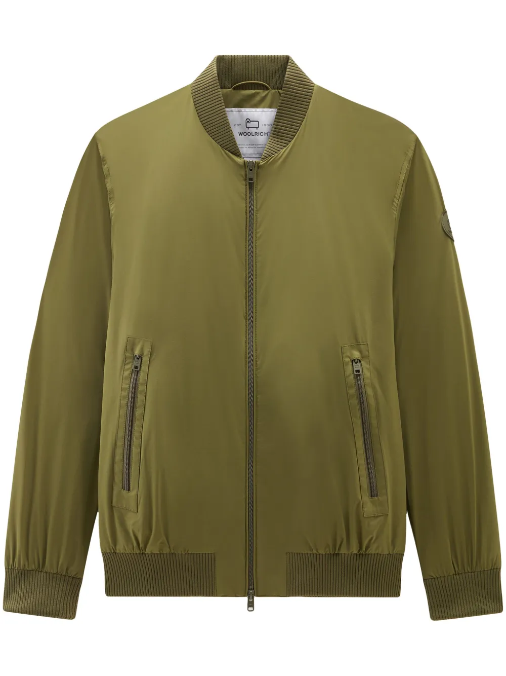 

Матовый бомбер WOOLRICH, зеленый