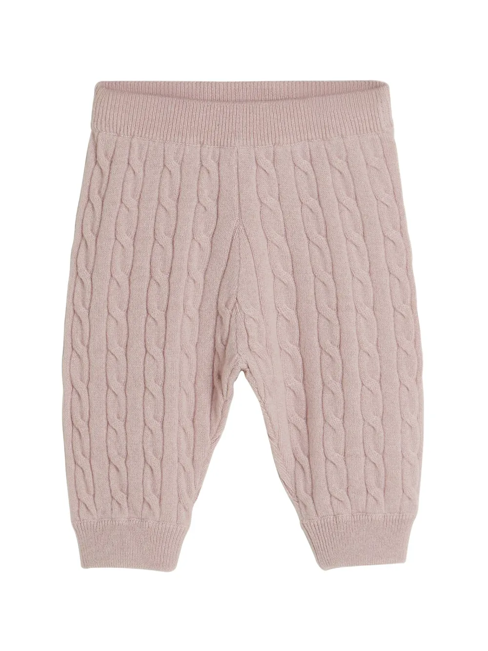 

Кашемировые брюки Bernie фактурной вязки Brunello Cucinelli Kids, розовый