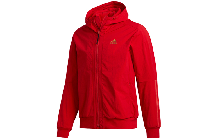 Коллекция CNY Куртка Мужская Светло-Алая Adidas — фото 2