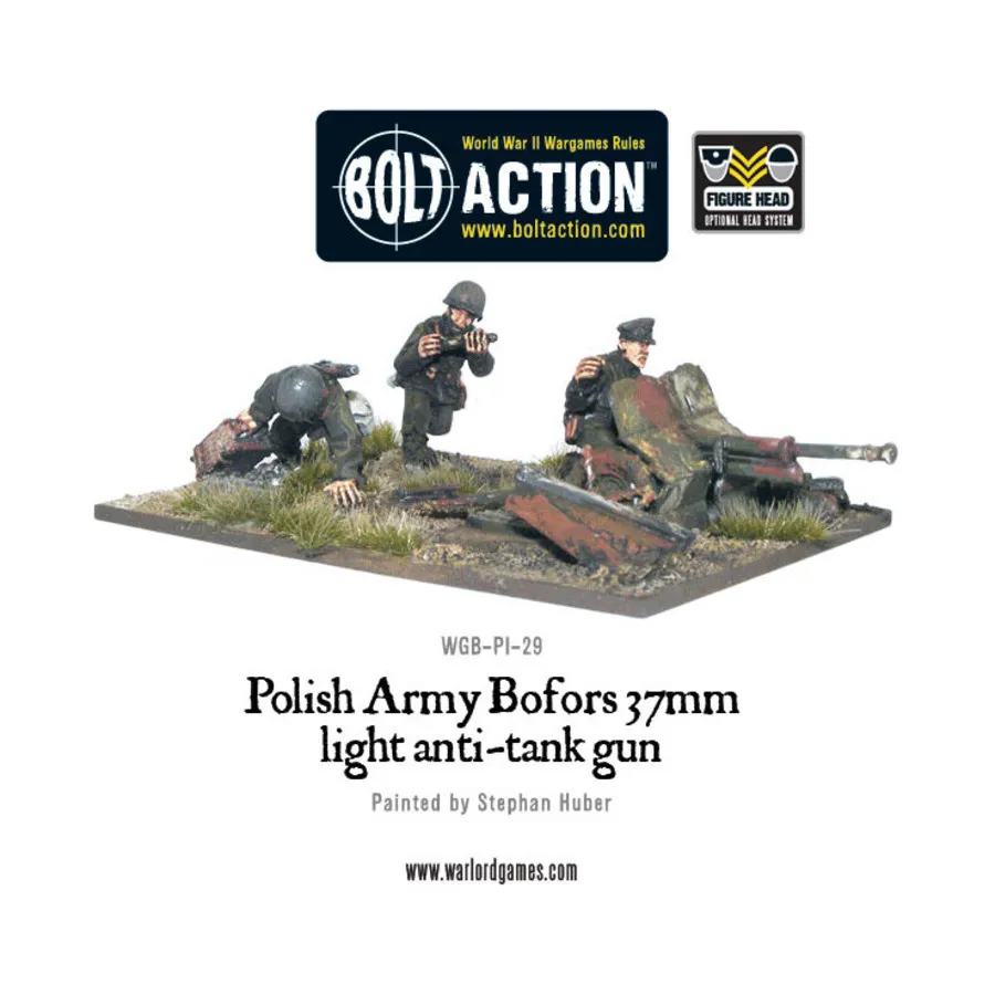 

37-мм противотанковая пушка БОФОРС Польской армии, Bolt Action - Polish (28mm)