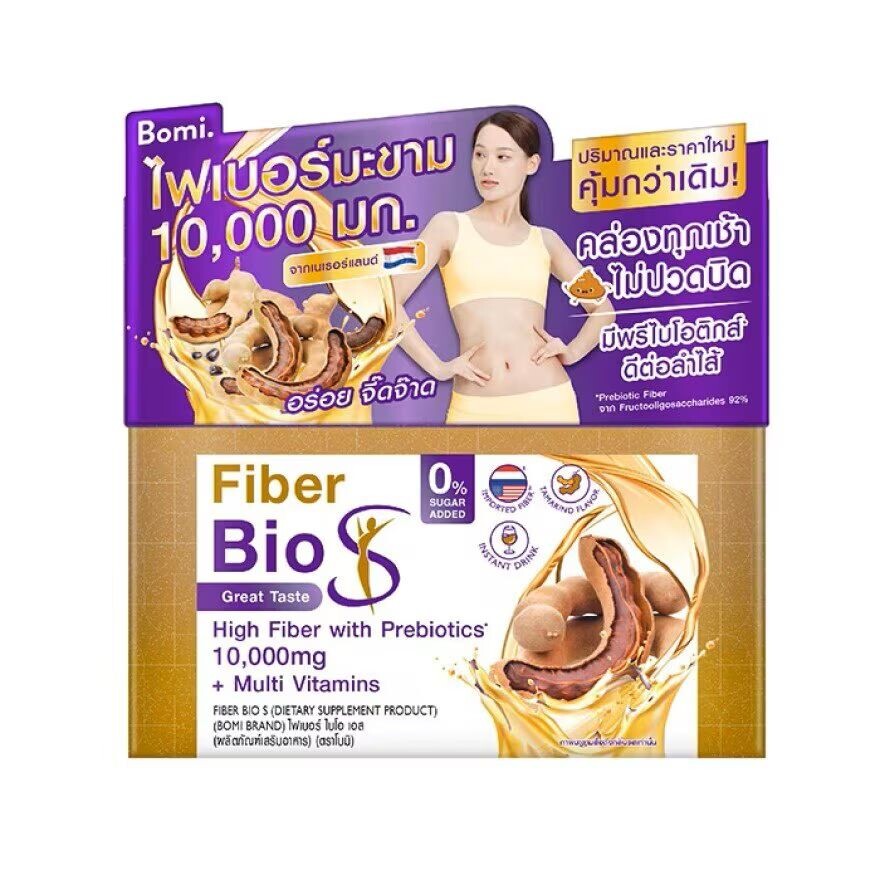 

Bomi Fiber Bio S 10 пакетиков со вкусом тамаринда, Gold